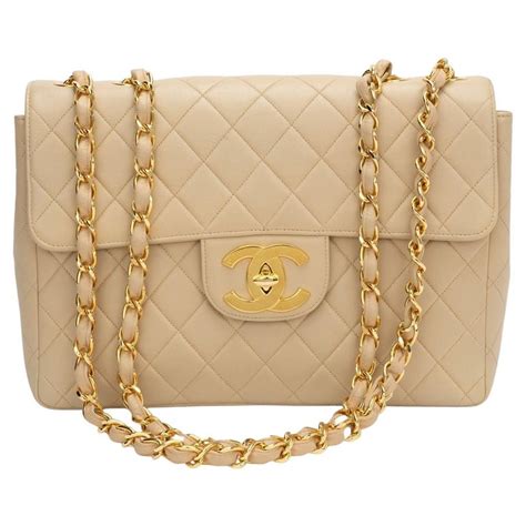 chanel beige jumbo flap|chanel jumbo fashionphile.